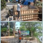 Sinergi di Lapangan, Babinsa Pastikan Pembangunan Jembatan di Kecamatan Burneh Berjalan Aman