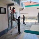 Karya Bhakti TNI AD: Koramil Kamal Lanjutkan Renovasi Masjid Al Gazali, Progres Capai 55 Persen